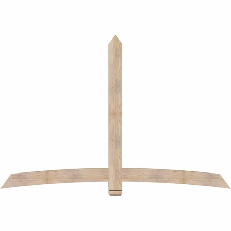 Ekena Millwork Bellingham Smooth Timber Gable Bracket, Douglas Fir, 96"W x 64"H x 3 1/2"D x 5 1/2"F, 16/12 Pitch GBW096X64X0406BEL00SDF